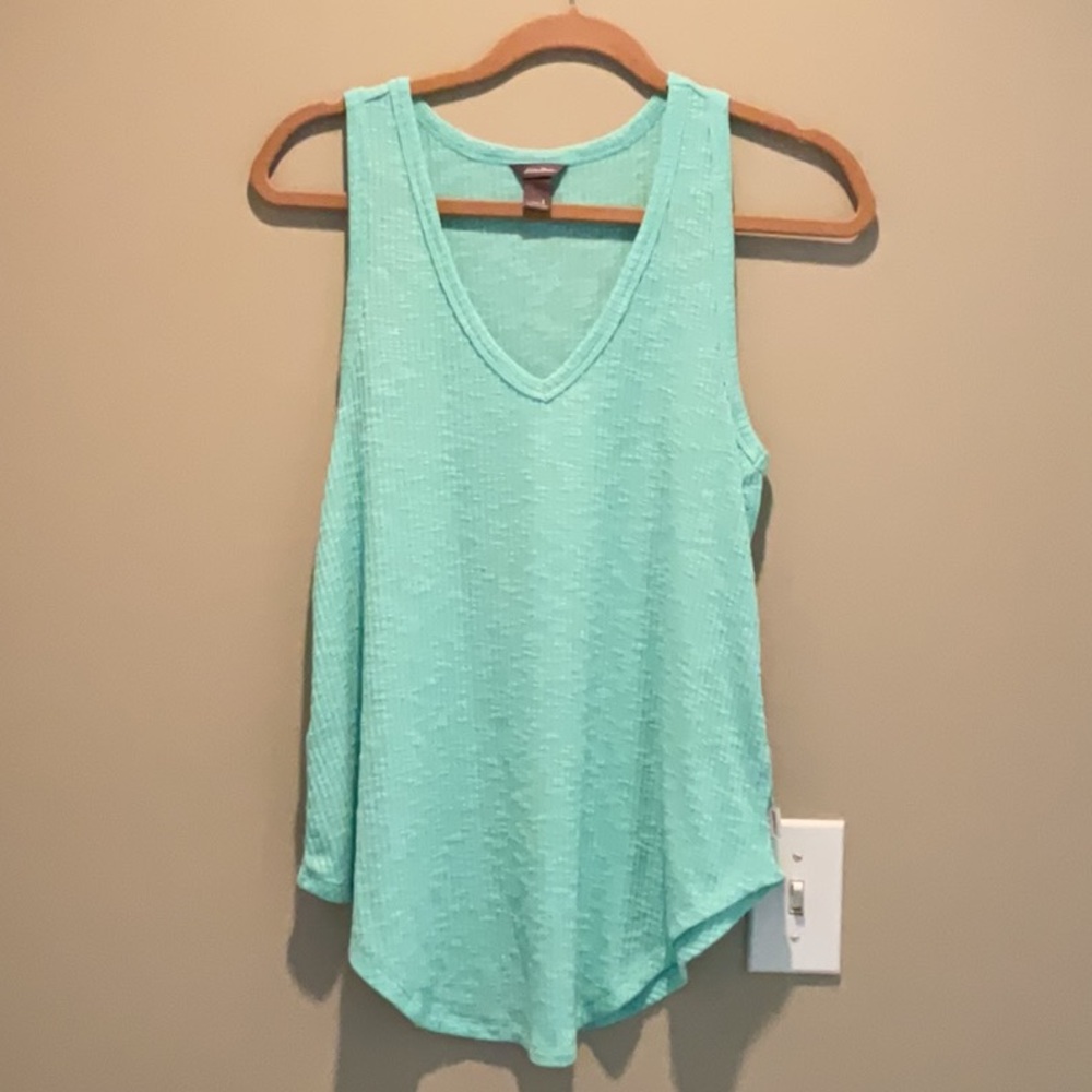 Eddie Bauer Light Green Tank Top